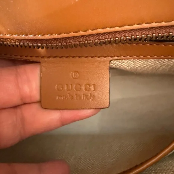 Gucci Brown and Tan Lady Web Crossbody Bag with Gucci Red and Green Strap - Picture 6 of 15